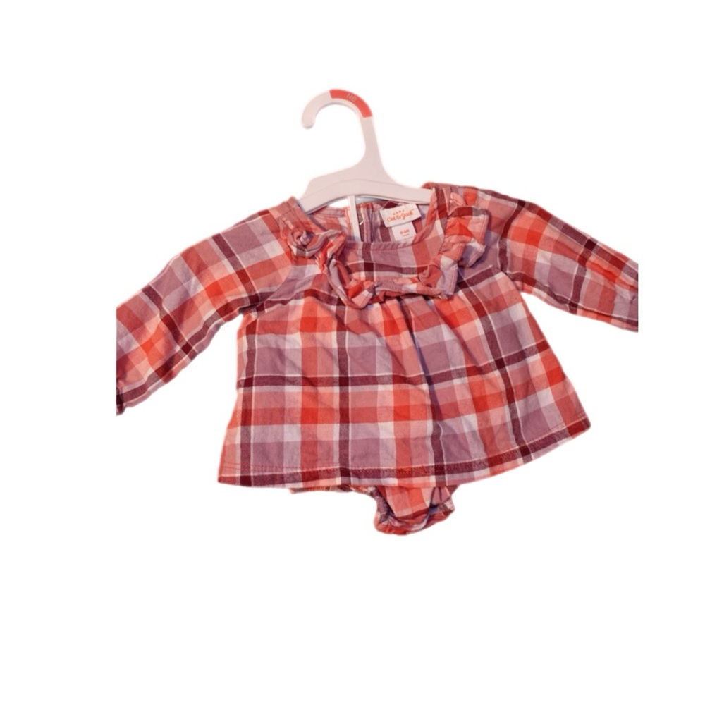 0-3 months Cat & Jack Plaid set